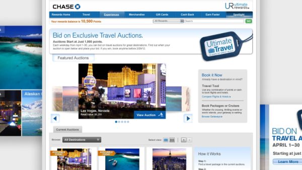 Travel Auctions Website & Campaign