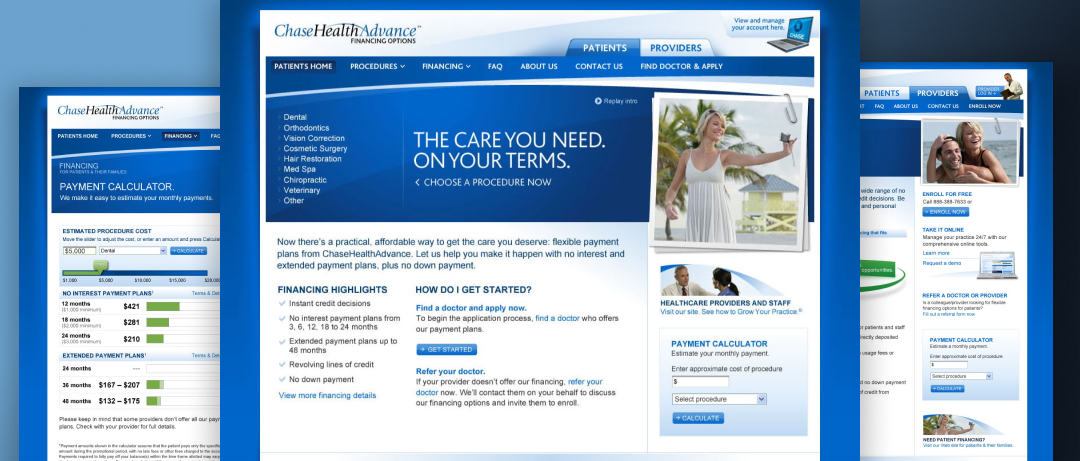 Chase Health Website Redesign