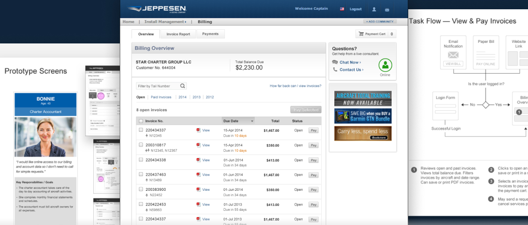 Jeppesen Invoices Portal